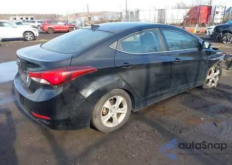 2016 Hyundai Elantra Value Edition из США, поврежденный, VIN KMHDH4AE9GU566619